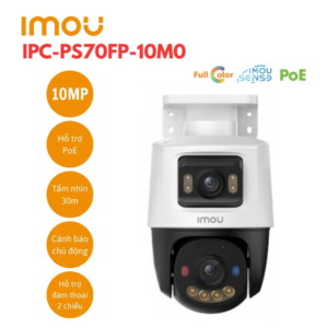 Camera PoE PT 2 ống kính 10MP IMOU IPC-PS70FP-10M0