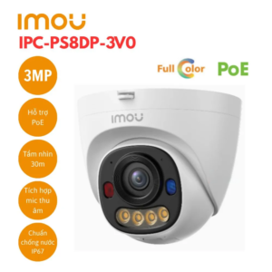 Camera IP PoE Dome 3MP IMOU IPC-PS8DP-3V0