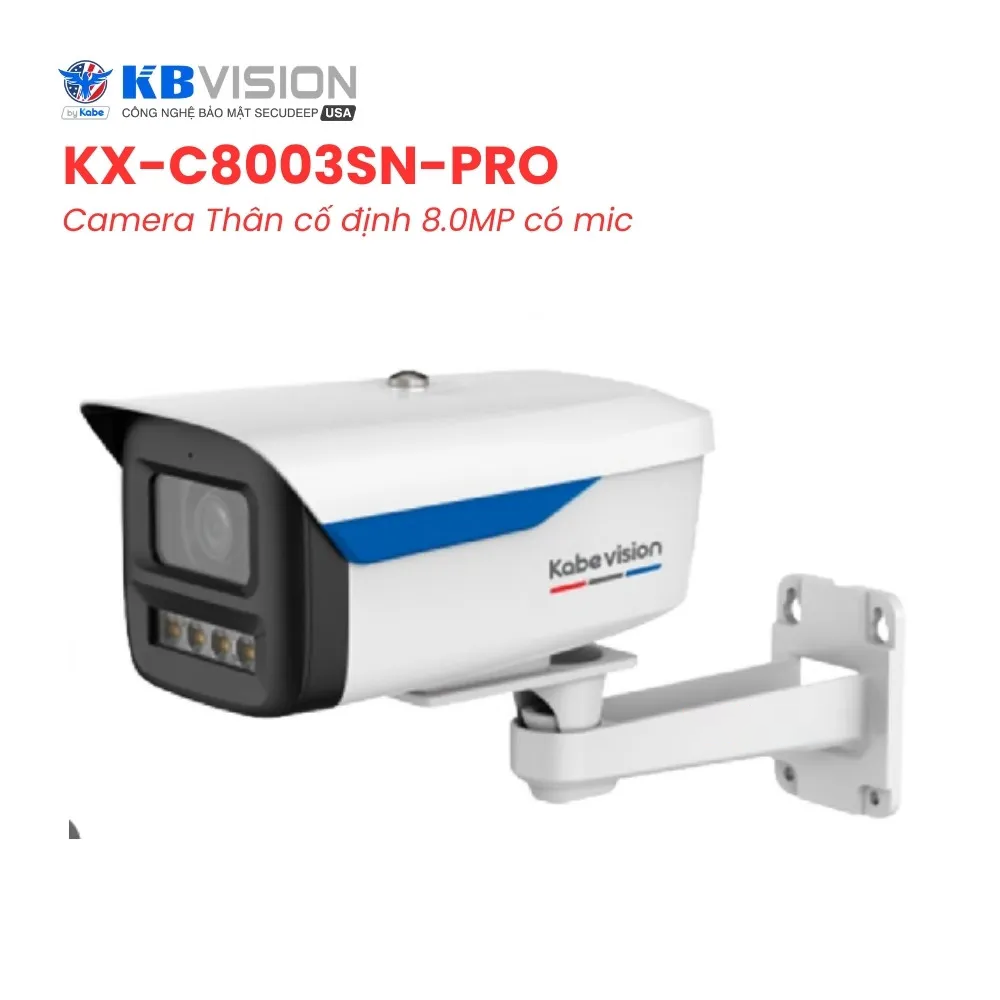Camera IP thân 8MP KBVISION KX-C8003SN-PRO