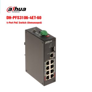 Switch PoE 4 port Dahua DH-PFS3106-4ET-60